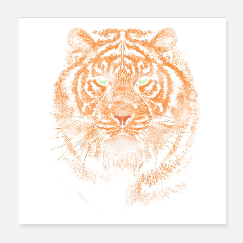 Tiger Poster 20x20 cm
