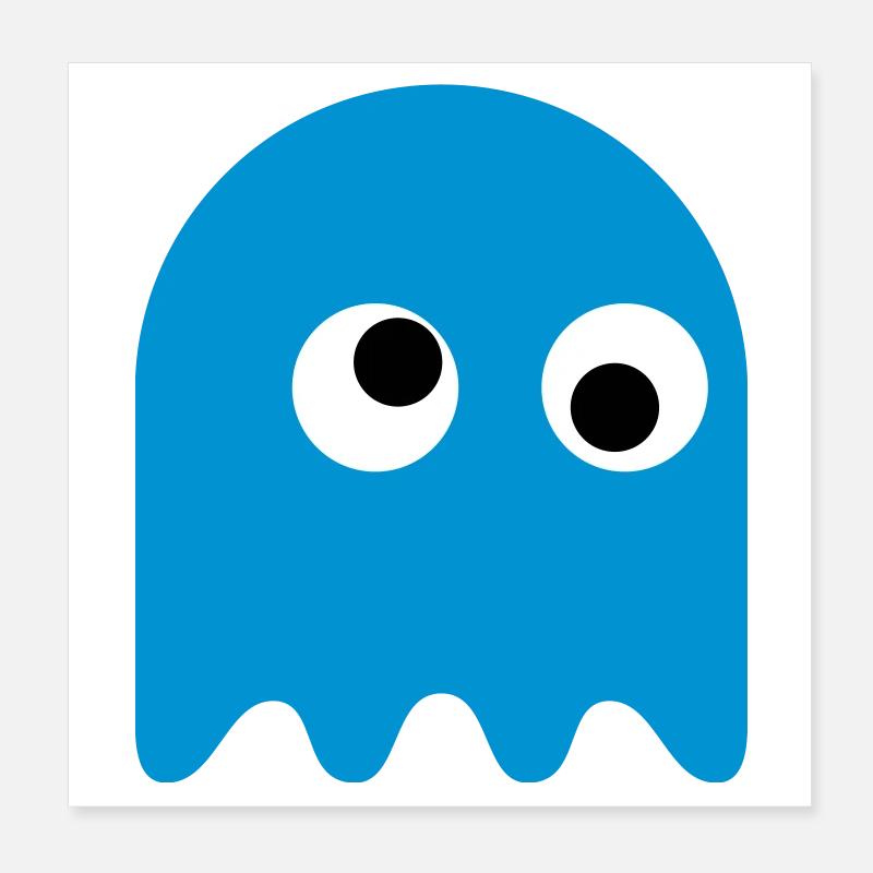 Game Classics Ghost Poster 20x20 cm