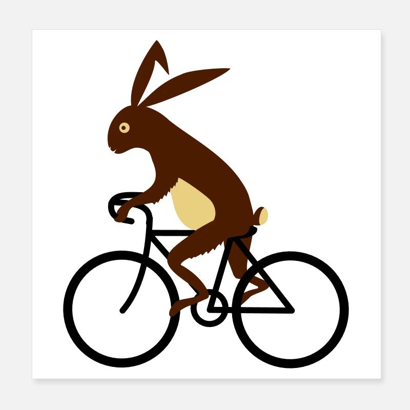 hare Poster 8" x 8" (20x20 cm)