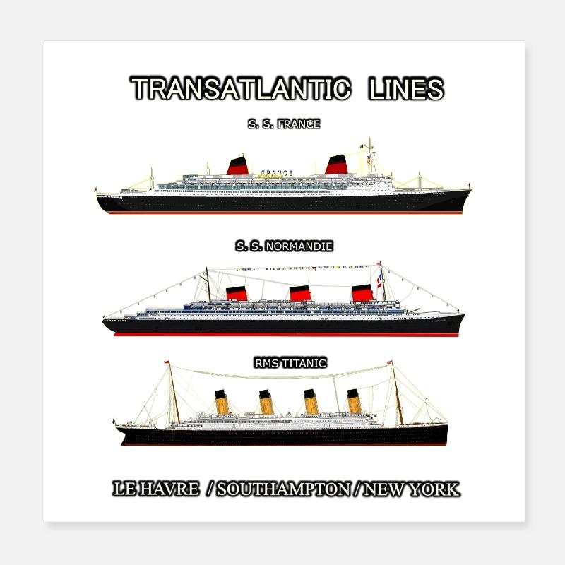 TRANSATLANTIC LINESLouis RUNEMBERG © Adagp Poster 8" x 8" (20x20 cm)