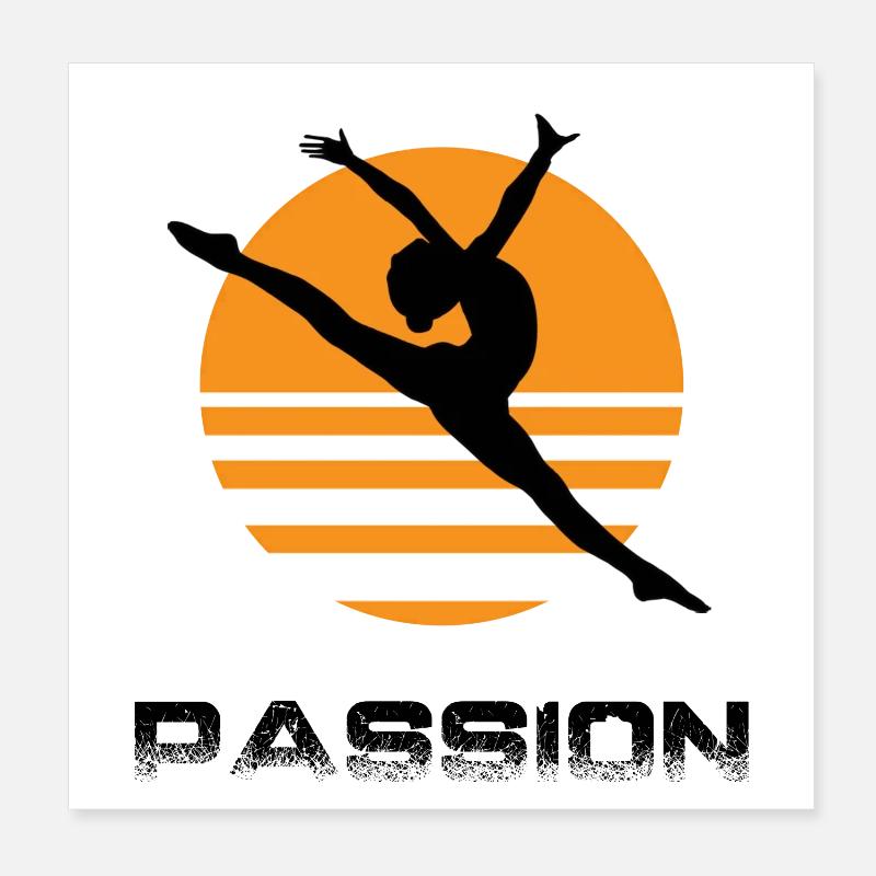 Gymnastique rythmique Poster 20 x 20 cm