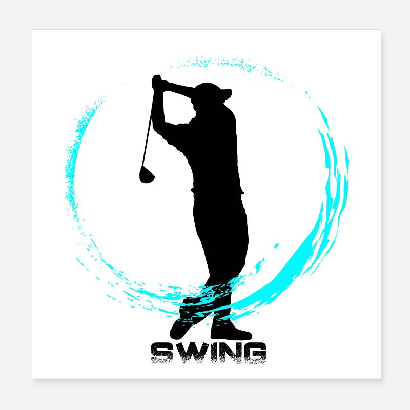 Le golf Poster 20 x 20 cm