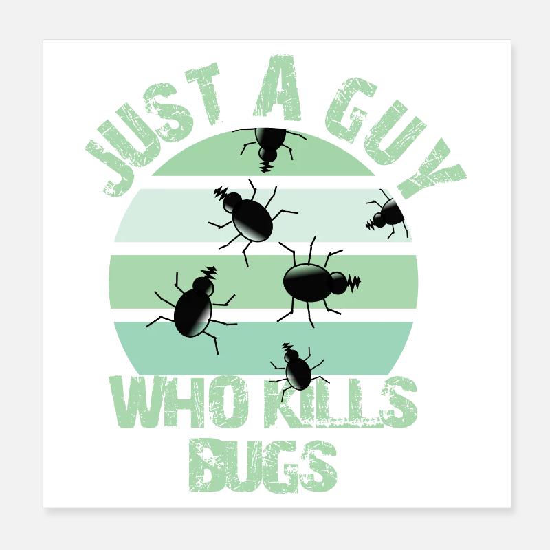 Kammerjäger Poster 20x20 cm