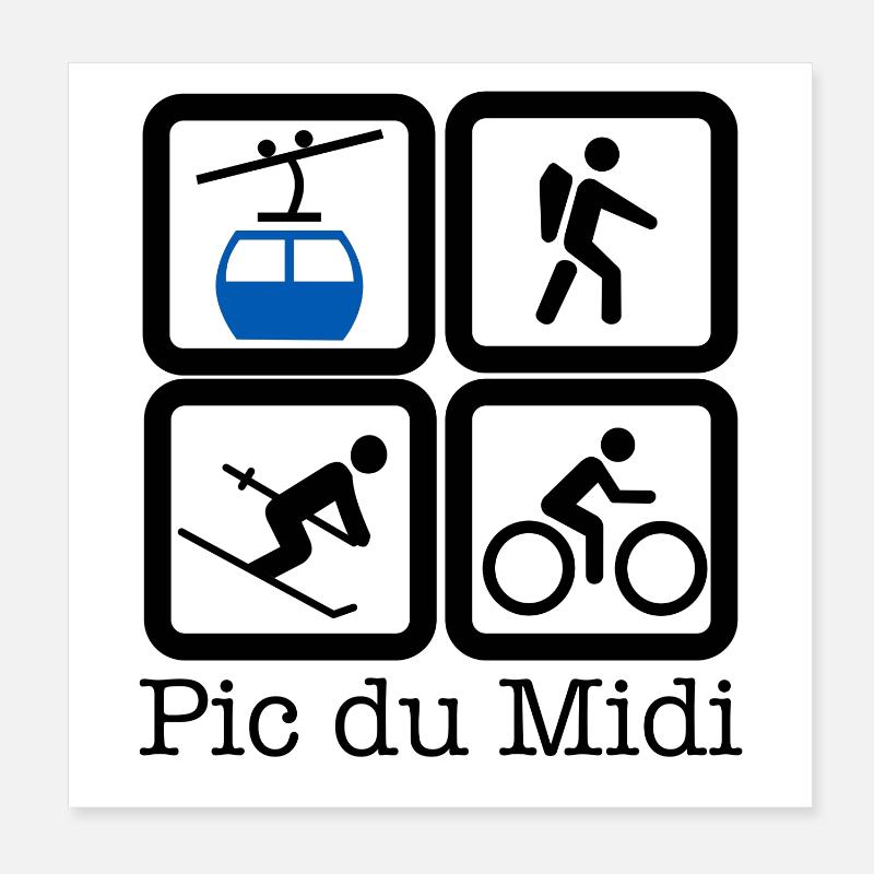 Pic du Midi Poster 20 x 20 cm
