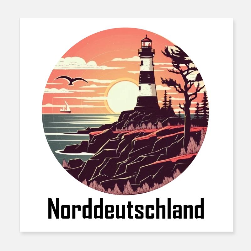 Northern Poster 8" x 8" (20x20 cm)