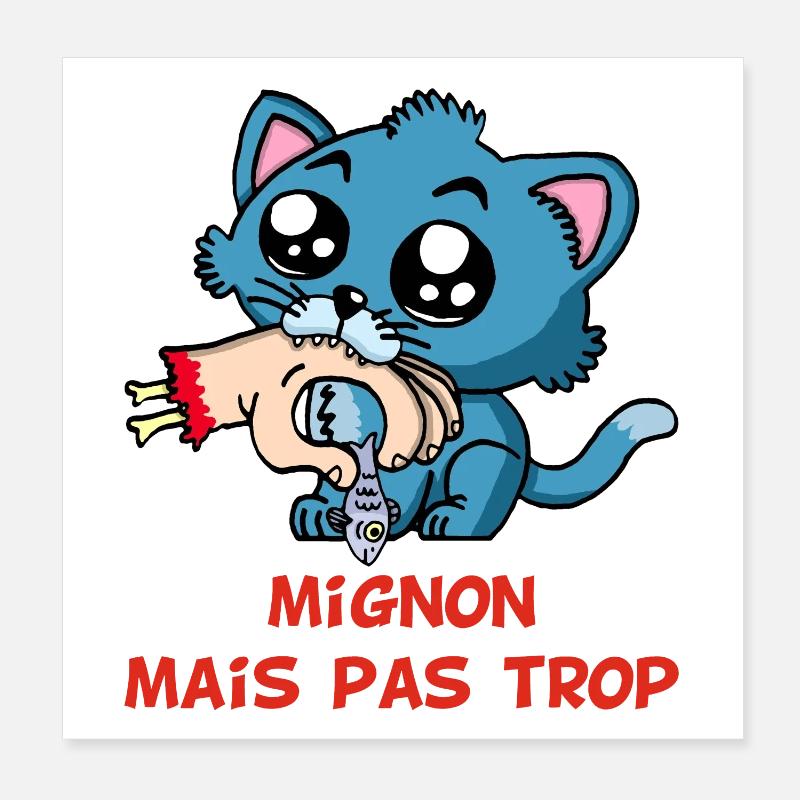 Mignon mais pas trop Poster 20 x 20 cm