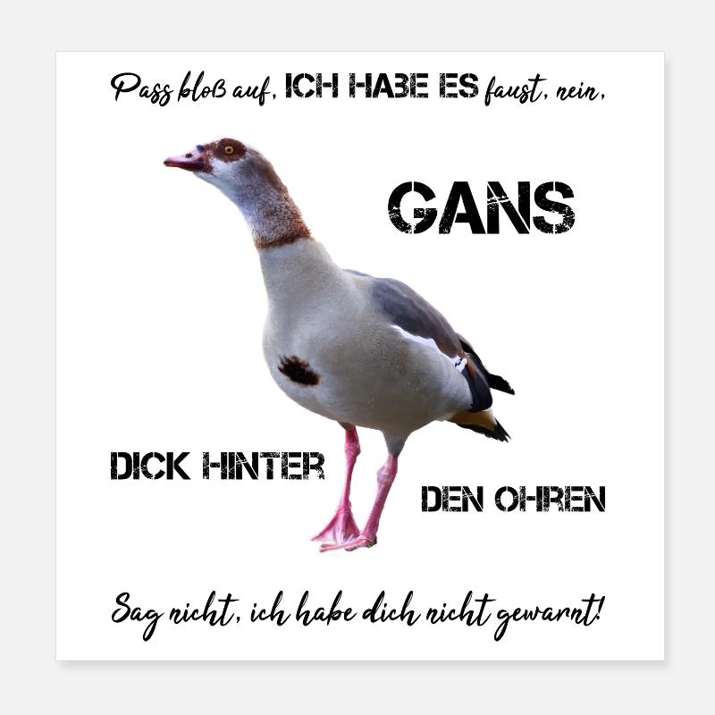 frech böse Poster 20x20 cm