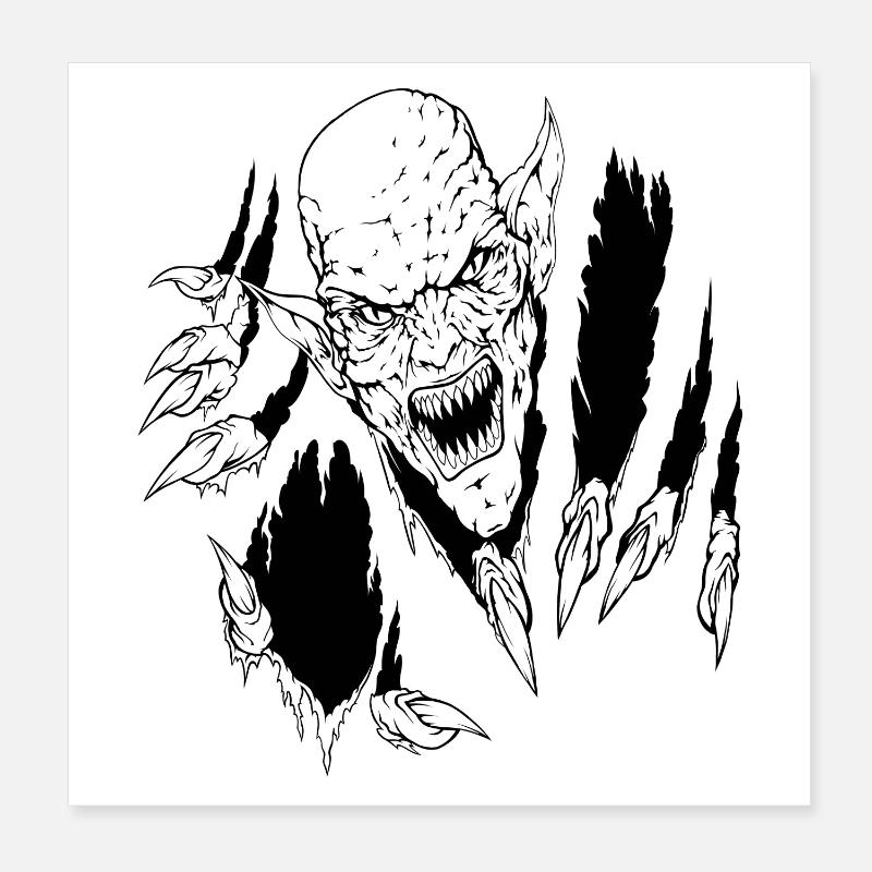 Laissez-moi sortir Poster 20 x 20 cm