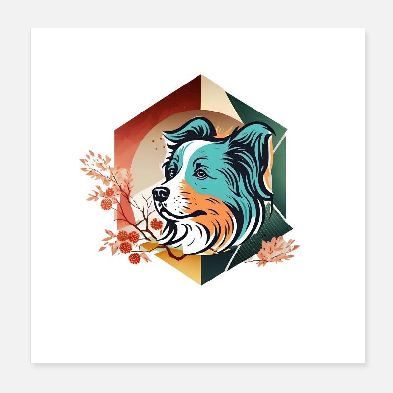 Mon Chien Pense Que Je Suis Cool Poster 20 x 20 cm