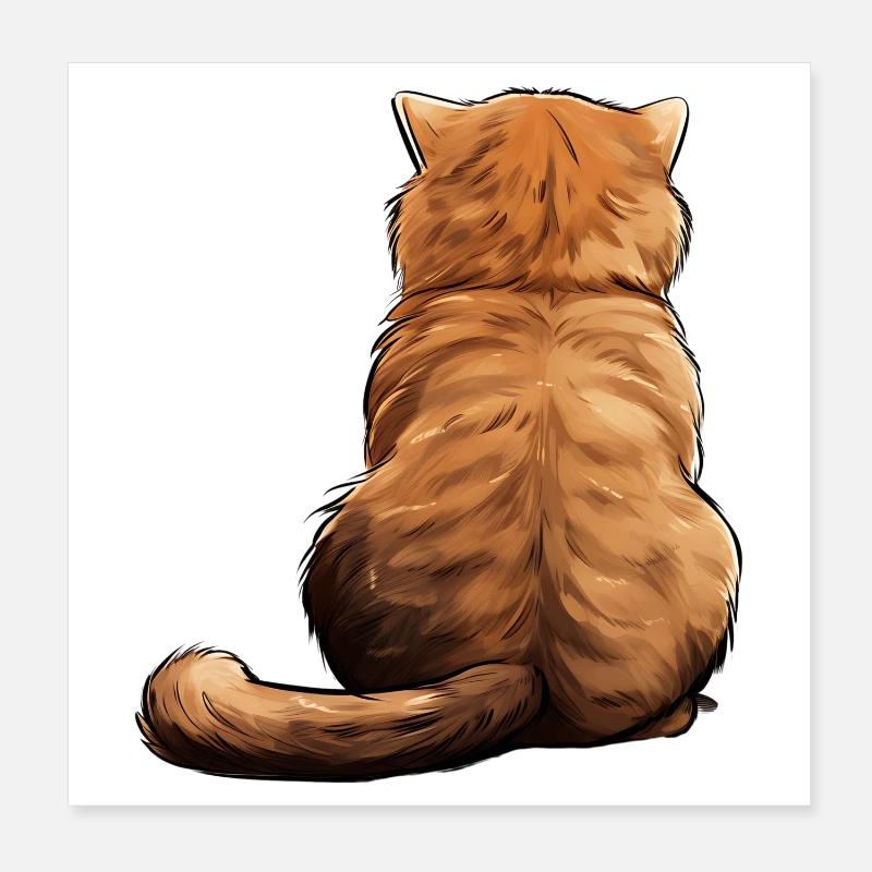 Scottish Fold Poster 8" x 8" (20x20 cm)