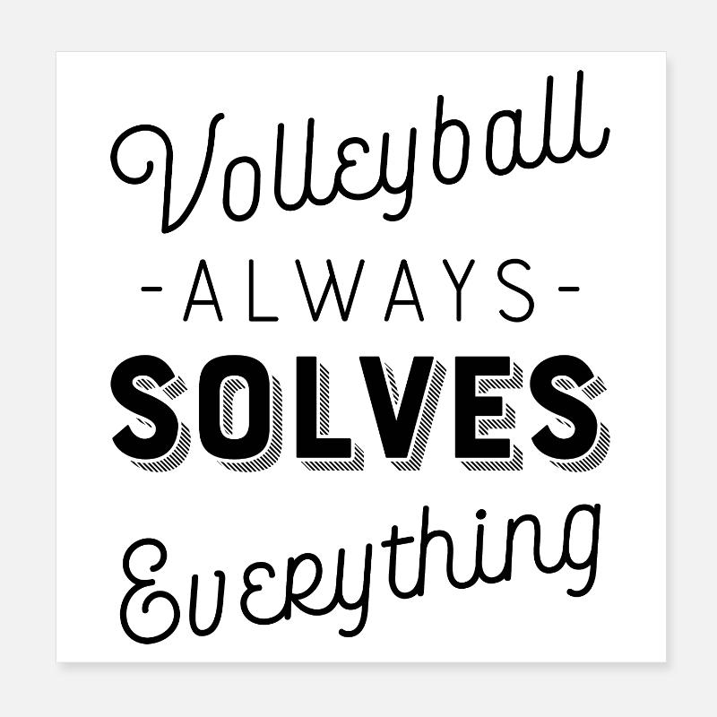 Volleyball Poster 8" x 8" (20x20 cm)
