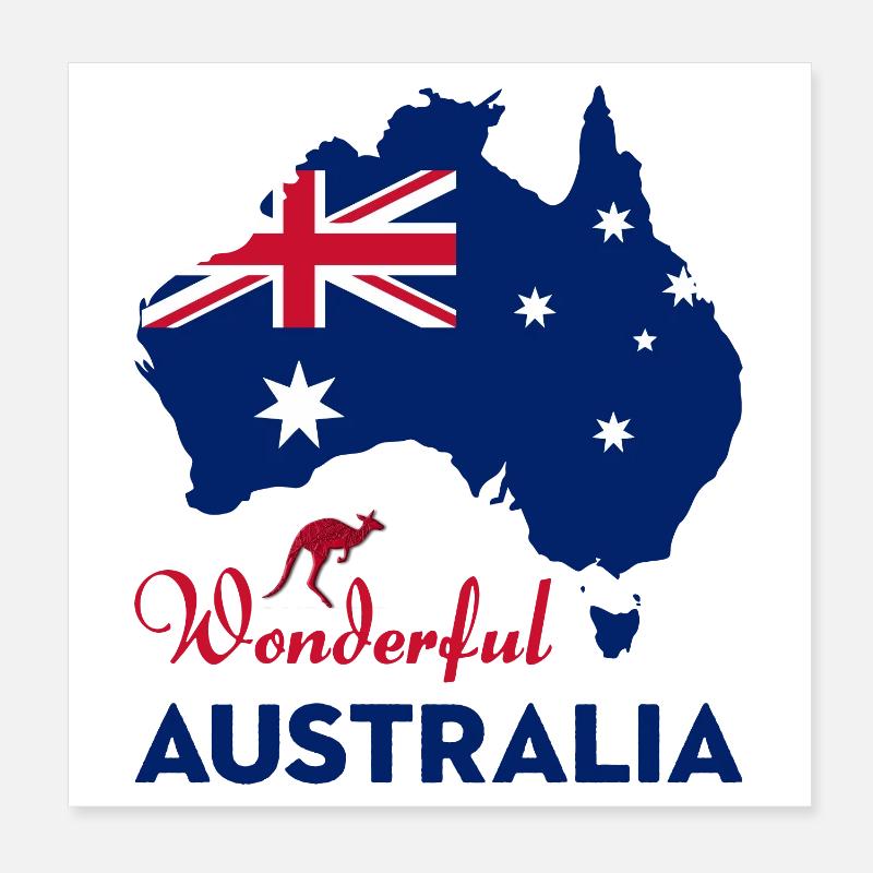 Merveilleuse Australie Poster 20 x 20 cm