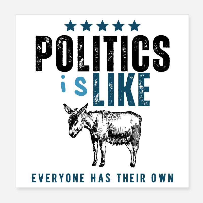 IsLike Distressed Logo Typography Poster 8" x 8" (20x20 cm)