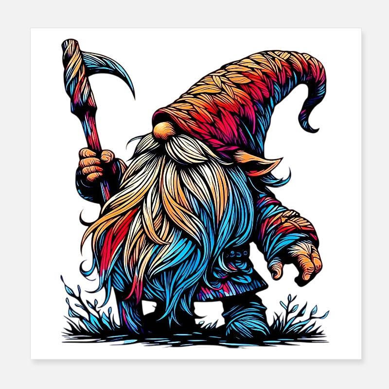 Gnom Poster 20x20 cm