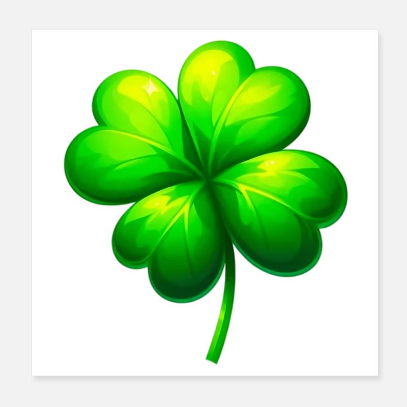 Four-leaf clover Poster 8" x 8" (20x20 cm)
