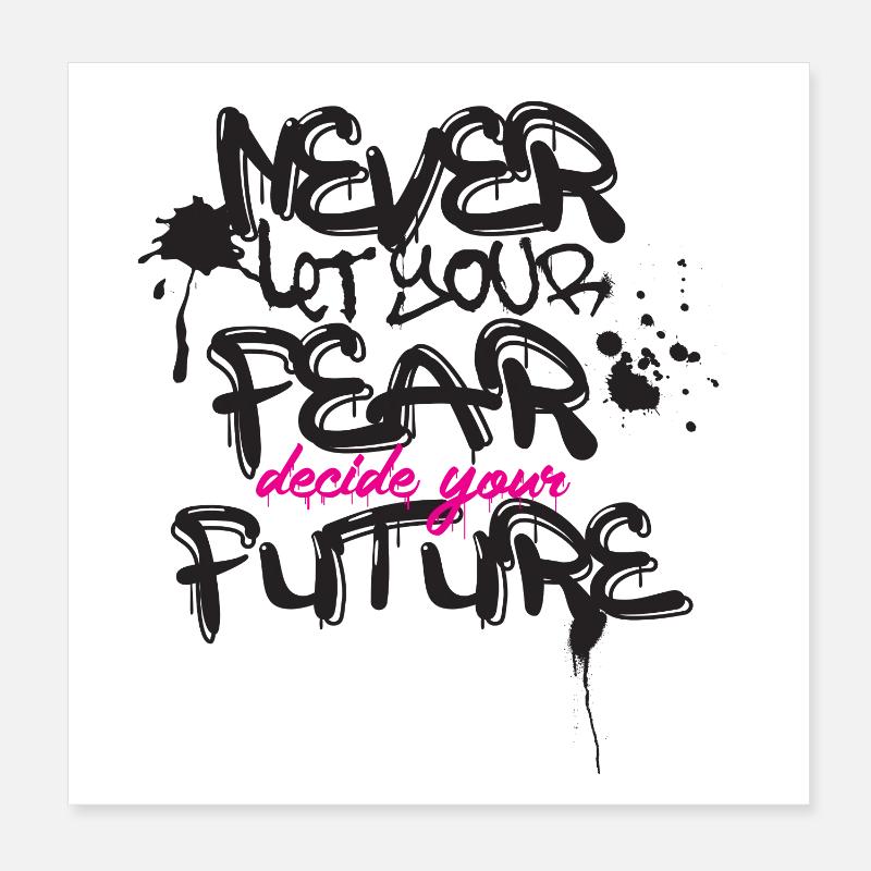 Deine Zukunft Poster 20x20 cm