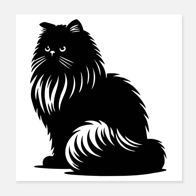 Chat persan - Persan Poster 20 x 20 cm