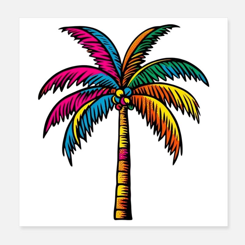 Palme Poster 20x20 cm
