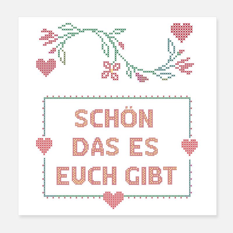 C’est bien que tu existes, Noël moche Poster 20 x 20 cm