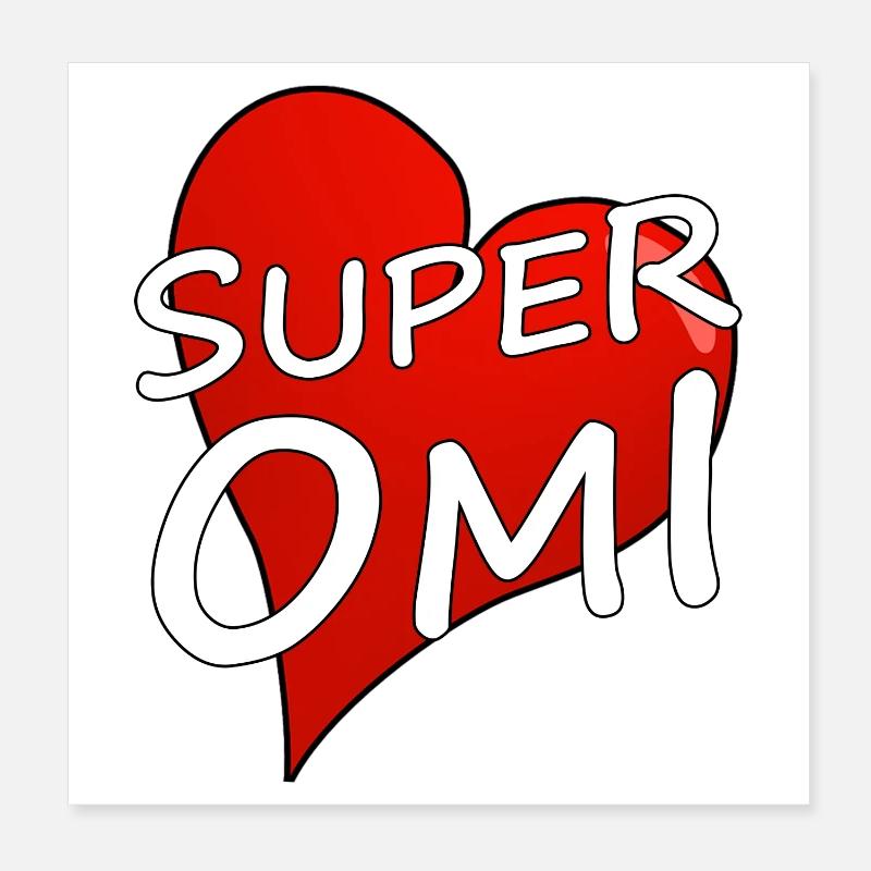 Super Granny Poster 8" x 8" (20x20 cm)