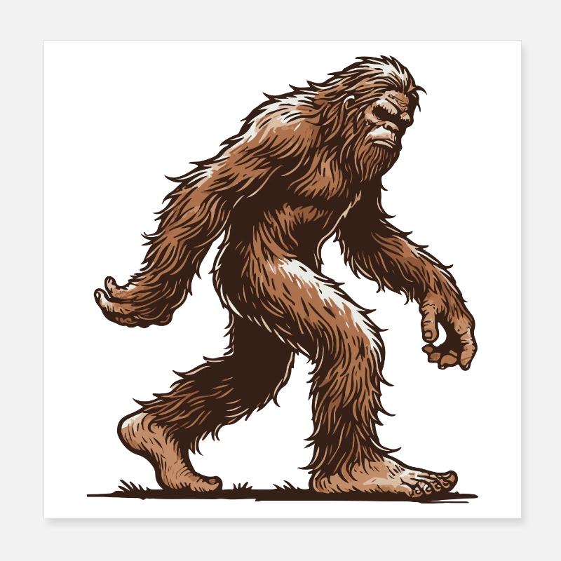 Bigfoot Poster 20x20 cm