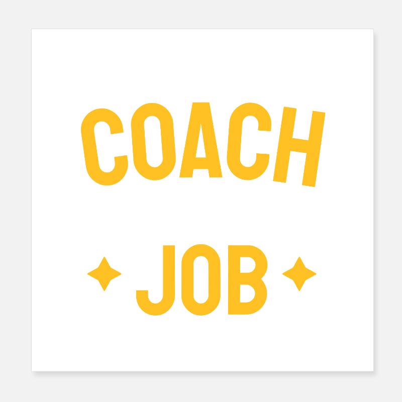 Coach-Mindset-Tee: Tough Love Motivation Poster 20x20 cm
