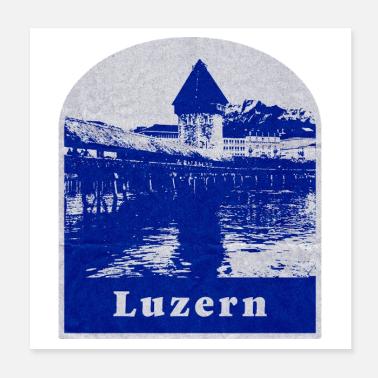 Lucerna, Svizzera Poster 20x20 cm