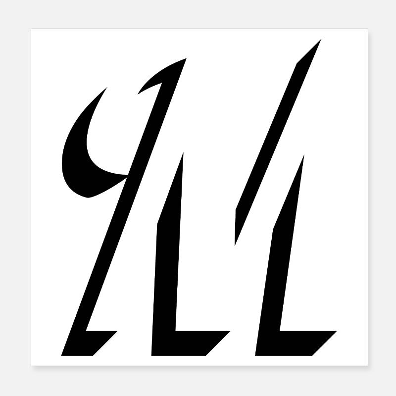 Letter M, Name, der Buchstabe M Poster 20x20 cm