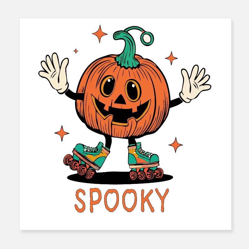 Spooky Halloween Poster 8" x 8" (20x20 cm)
