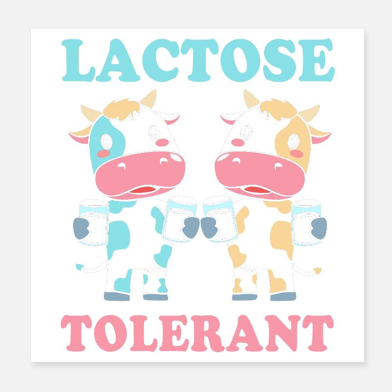 Flatulence au lactose au lait Poster 20 x 20 cm