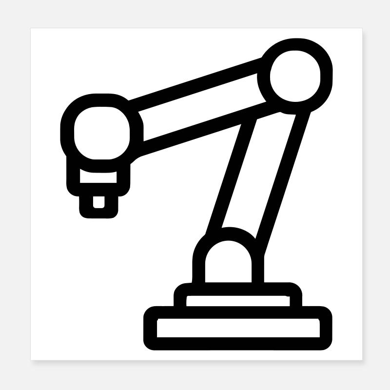 robotic arm Poster 8" x 8" (20x20 cm)