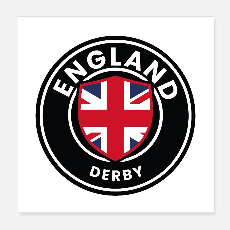 Emblème du Derby d’Angleterre Poster 20 x 20 cm