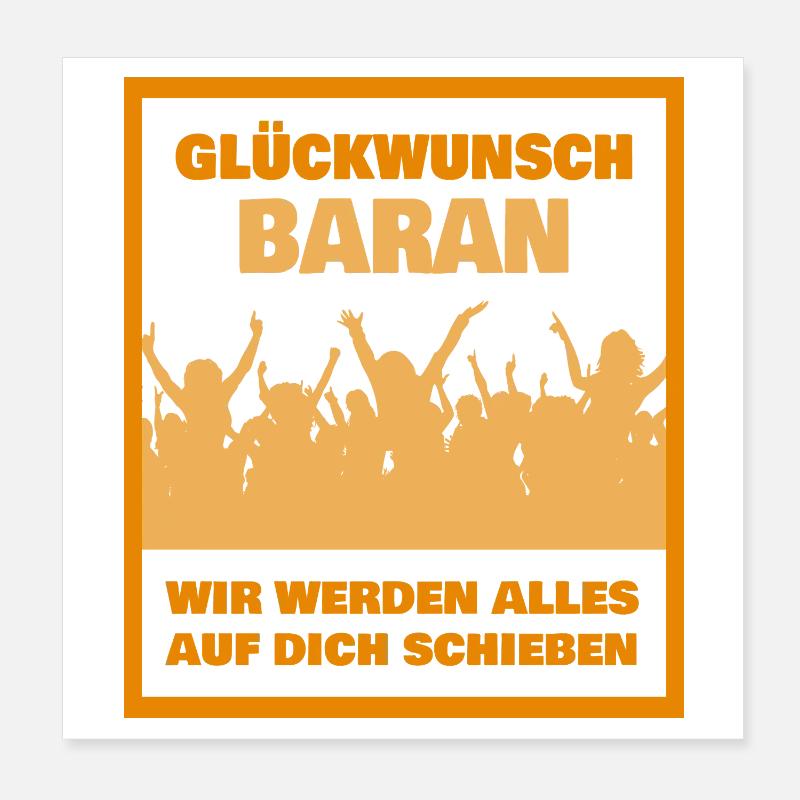 Baran Poster 20 x 20 cm
