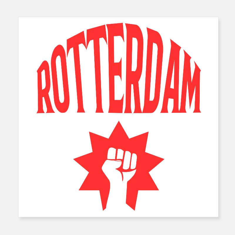 Rotterdam Poster 20 x 20 cm