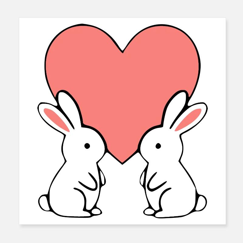 Valentinstag Herz Valentinstag Poster 20x20 cm