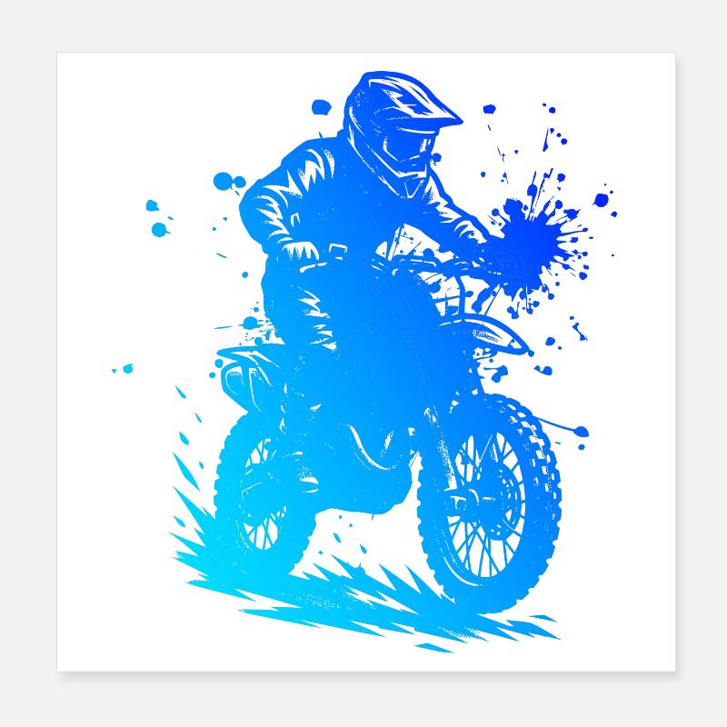 Simply motocross timeless design Poster 8" x 8" (20x20 cm)
