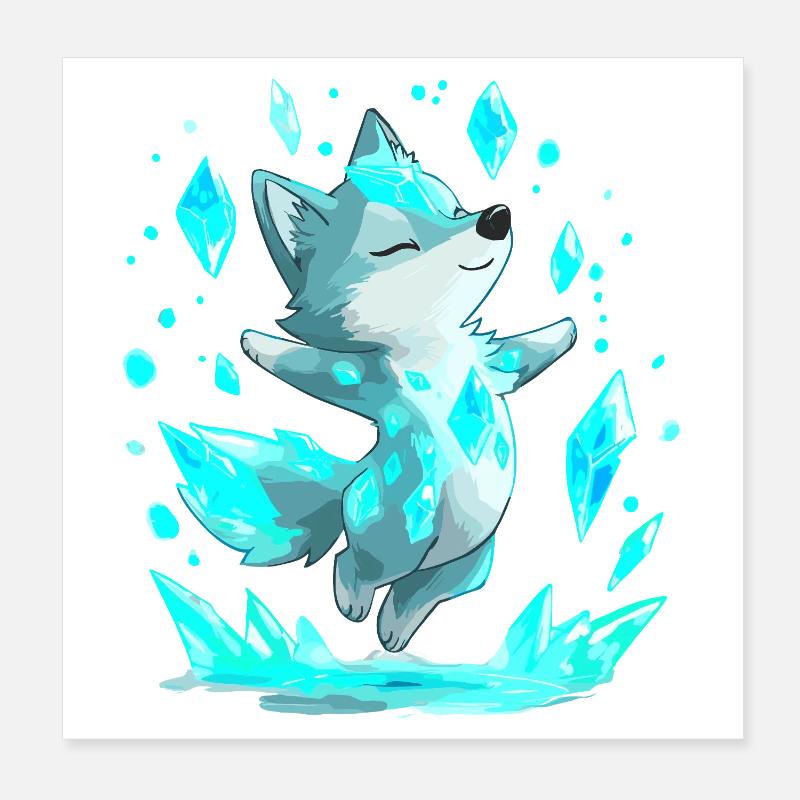 Eisfuchs Crystal Delight Poster 8" x 8" (20x20 cm)