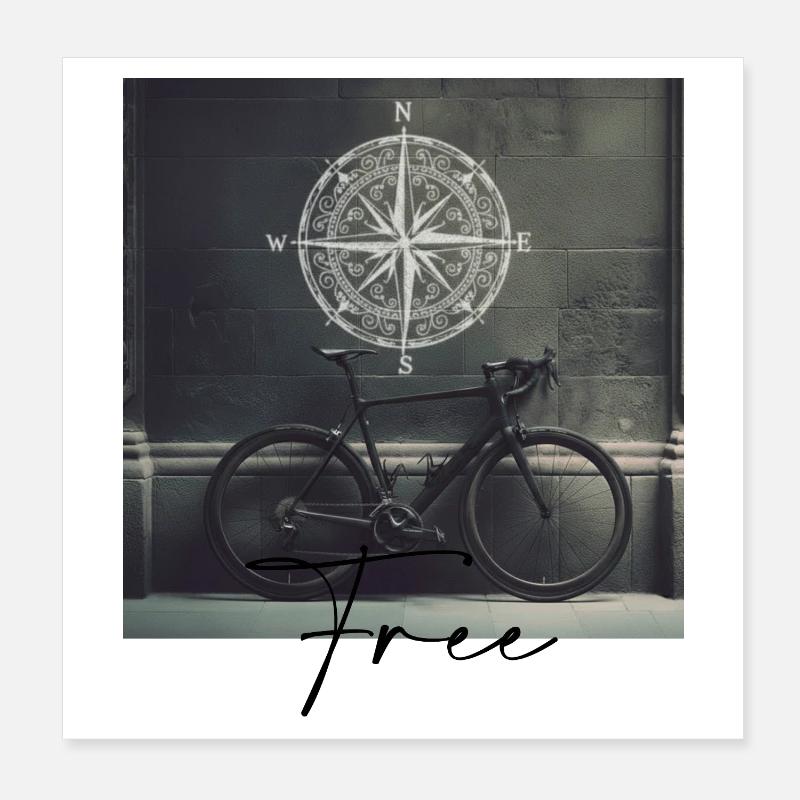Vélo Poster 20 x 20 cm