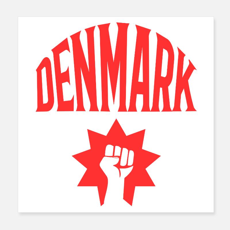 Denmark Poster 8" x 8" (20x20 cm)