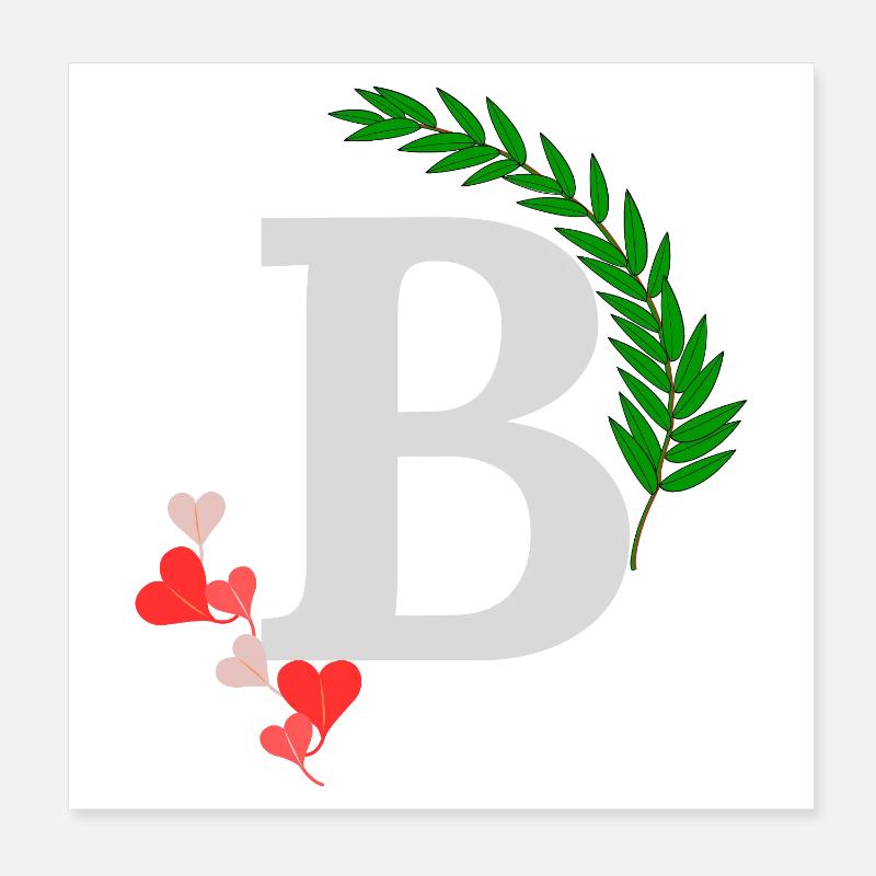 b Poster 20 x 20 cm