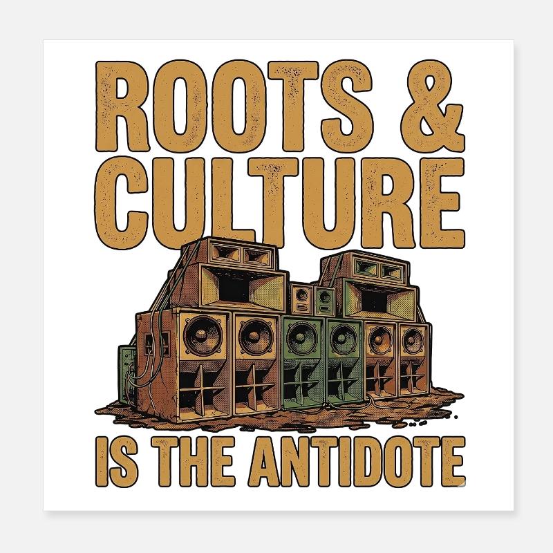 Les racines sont l’antidote Poster 20 x 20 cm