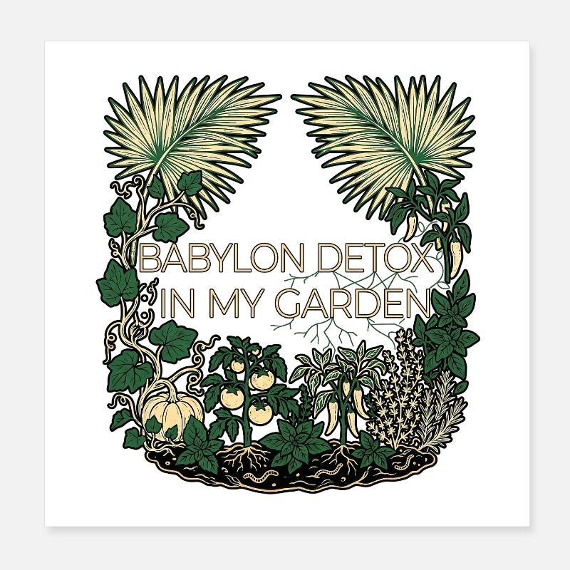 Babylon Detox Roots Poster 8" x 8" (20x20 cm)