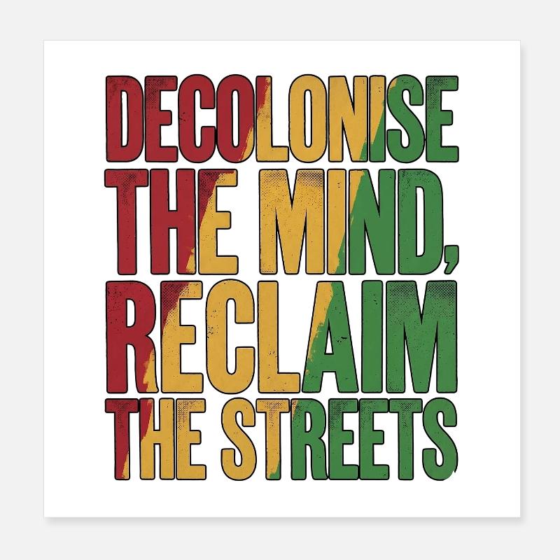 Décolonisation Poster 20 x 20 cm