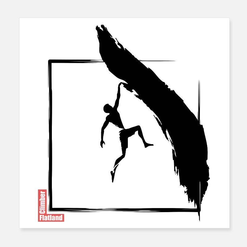 Flatland Climber 7 Poster 8" x 8" (20x20 cm)