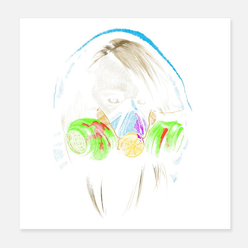 graffiti Poster 20x20 cm