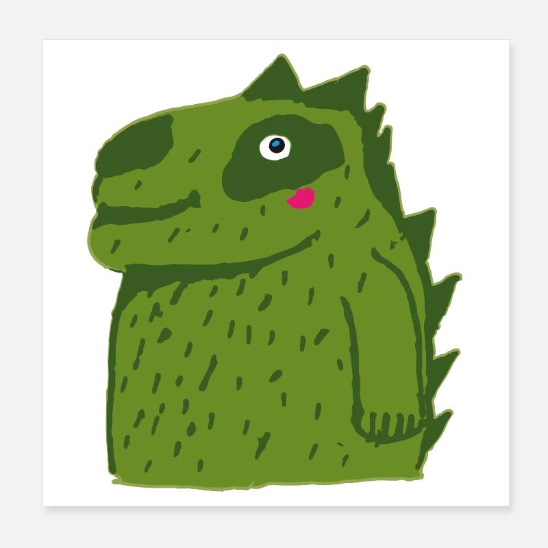 petit crocodile mignon Poster 20 x 20 cm