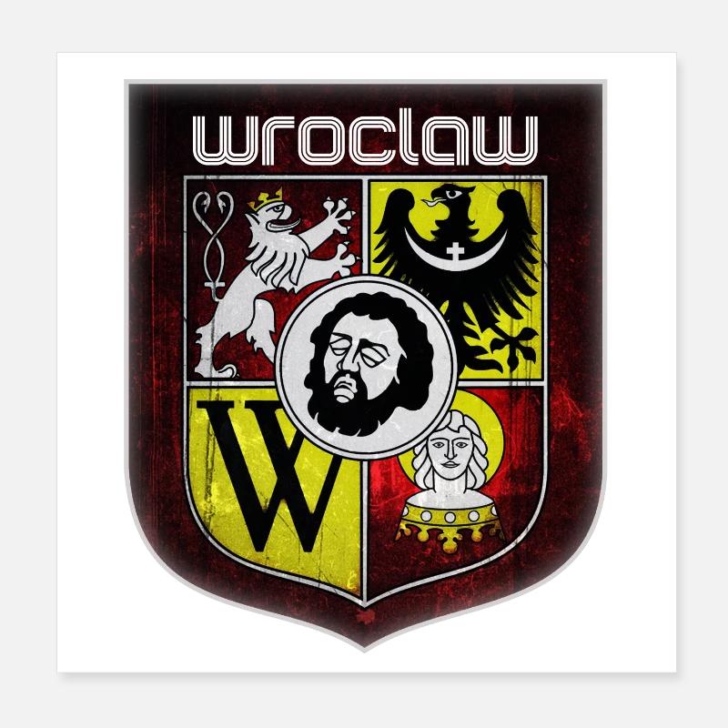 Wrocław - Pologne Poster 20 x 20 cm