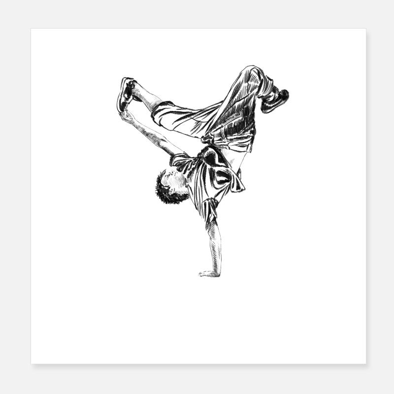 hip hop Poster 20x20 cm