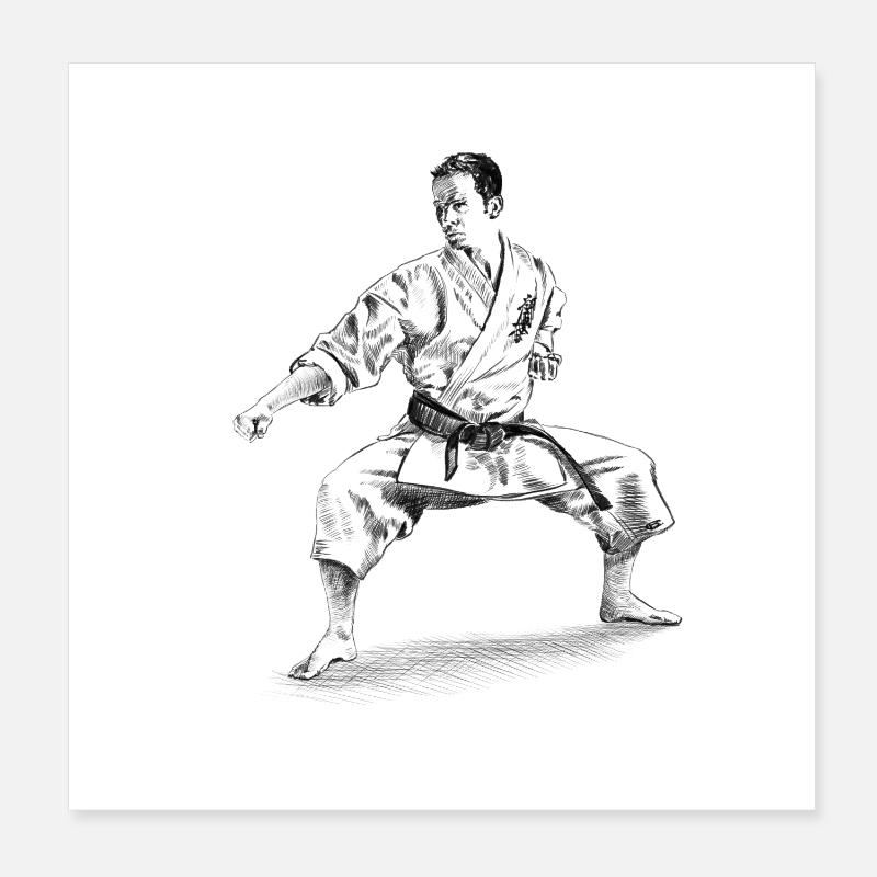 karate Poster 20 x 20 cm