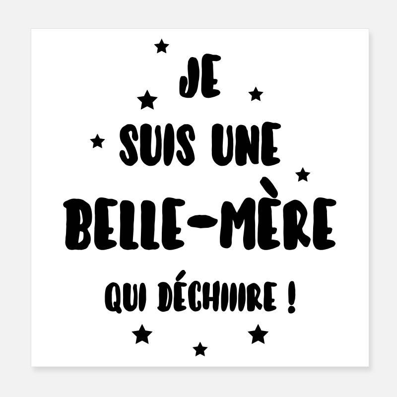 Stiefvater / Stiefmutter / Ehe / Familie Poster 20x20 cm